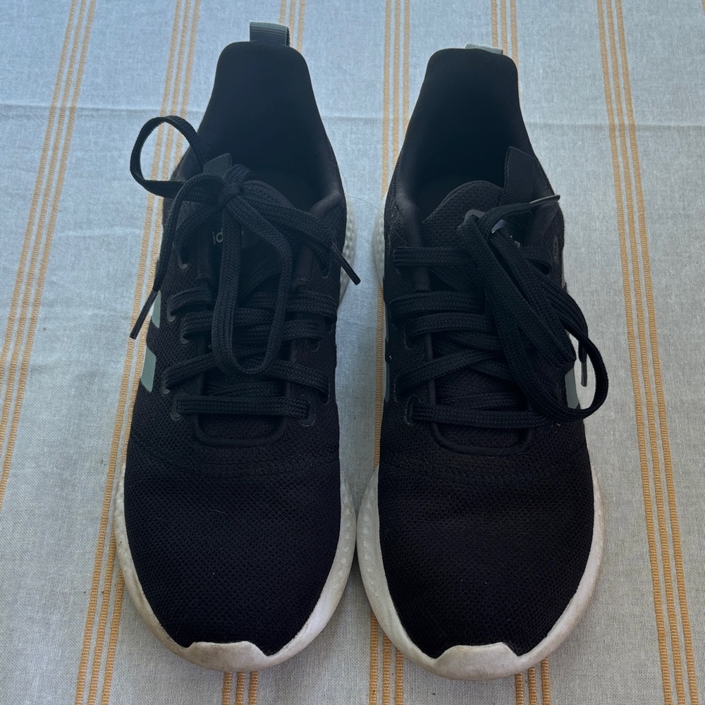 adidas Black and White Athletic Shoes